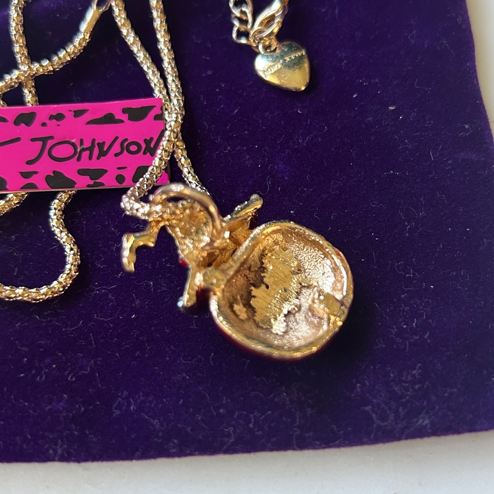 Betsey Johnson Pumpkin Pendant‎ Necklace - Picture 3 of 4